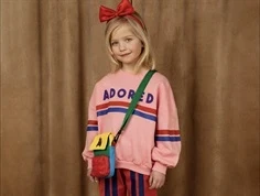 Mini Rodini red bow satin hårbøjle